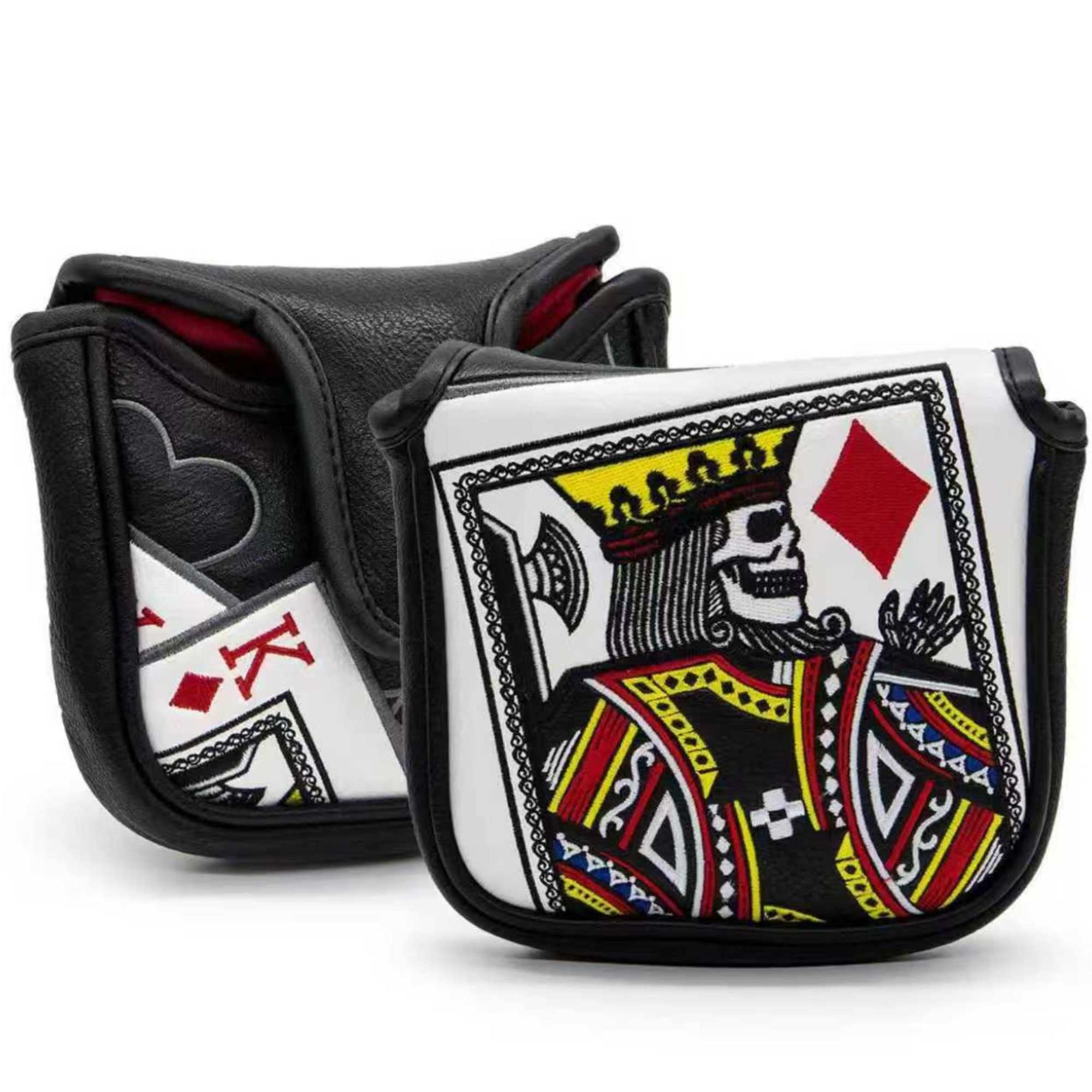 Men'S Accessories Golf - ไม้พัตเตอร์ปักลาย King Of Hearts พร้อมตัวล็อคแม่เหล็กสำหรับส่วนใหญ่ยี่ห้อ, อุปกรณ์กอล์ฟสำหรับนักกอล์ฟชาย