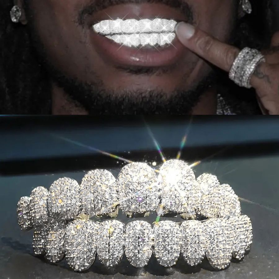 Men'S Accessories For Christmas - RACHELZ ฮิปฮอป 10/10 ชุดฟันปลอมแบบ Iced Out