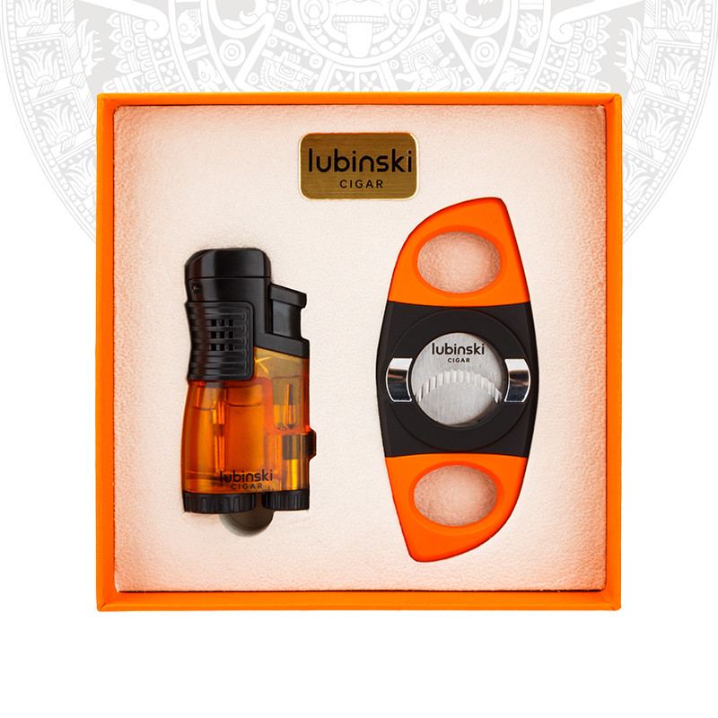 Cigar Cutter Set - มาใหม่ล่าสุด2ซิการ์แบบพกพาเครื่องตัดใบมีดสแตนเลสซิการ์ Guillotine Korek Cerutu กับ Punch