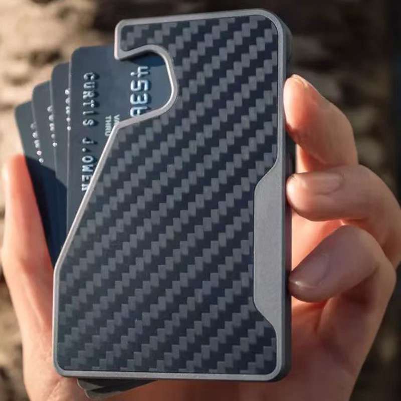 Card Case Minimalist - กระเป๋าใส่บัตรแม่เหล็กสำหรับ Apple Magsafe RFID พร้อมเทคโนโลยีป้องกันการโจรกรรมแบบ Brush