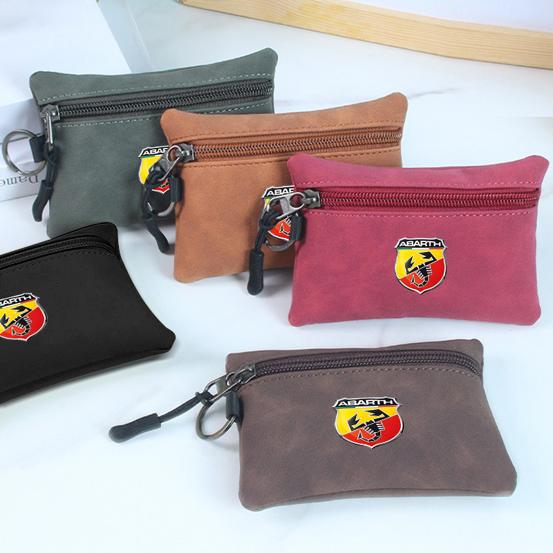 Men Accessories Logo - กระเป๋าใส่เหรียญ กระเป๋าใส่กุญแจ กระเป๋าซิป หนังกลับ ลายโลโก้รถยนต์ สำหรับผู้หญิง