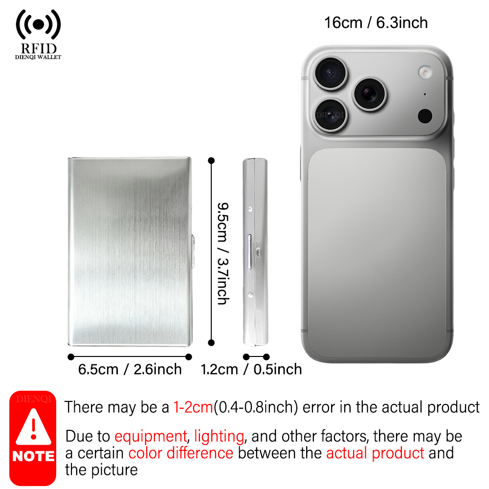 ที่ใส่บัตร RFID กระเป๋าใส่บัตร - Card Case Minimalist บทวิจารณ์และราคา