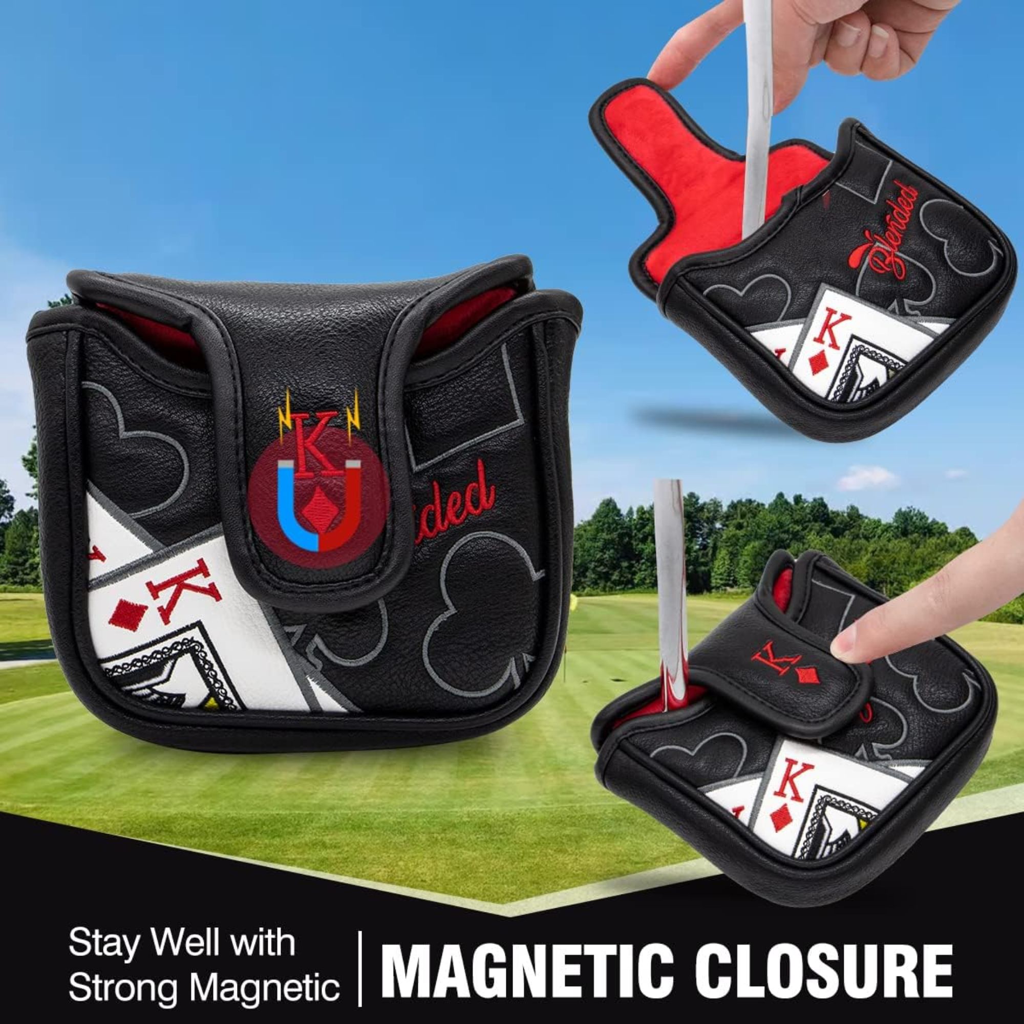 ไม้พัตเตอร์ปักลาย King Of Hear - Men'S Accessories Golf บทวิจารณ์และราคา