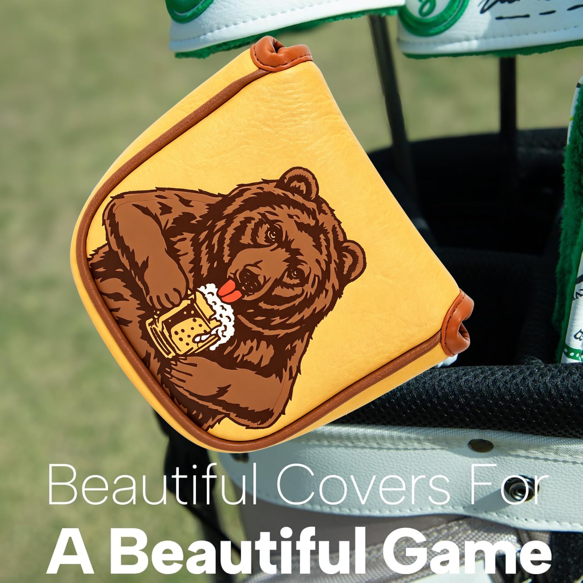 ปลอกคลุมหัวไม้กอล์ฟแบบปักลายหั - Men'S Accessories Golf บทวิจารณ์และราคา