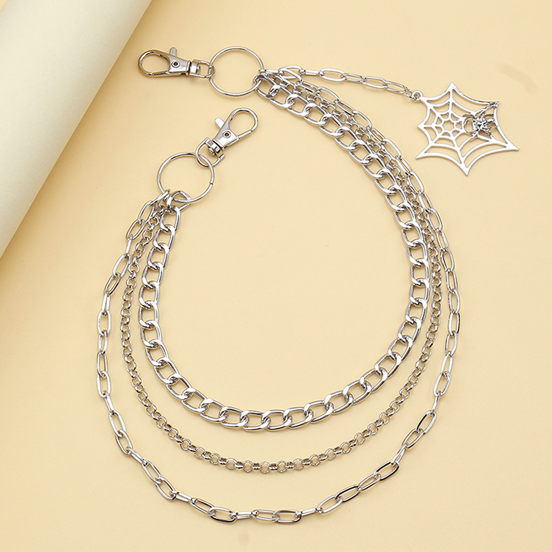 โซ่คล้องกางเกงแฟชั่นพังก์เมทัล - Men'S Accessories For Jeans บทวิจารณ์และราคา