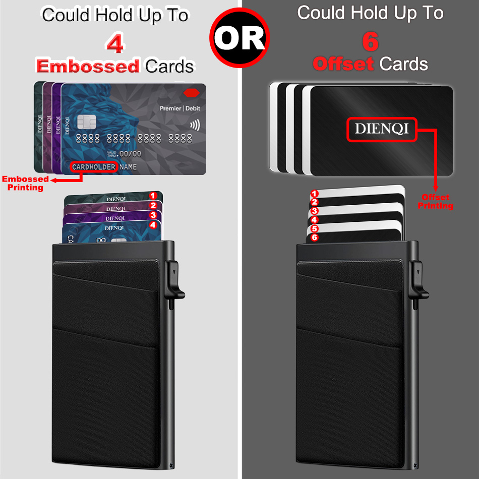 RFID Blocking ผู้ถือบัตรเครดิต - Card Case Minimalist บทวิจารณ์และราคา