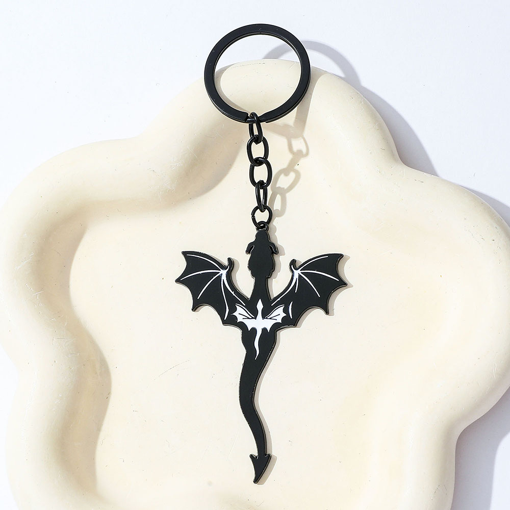พวงกุญแจมังกรดำสี่ปีก จี้ห้อยก - Men Accessories Pendant บทวิจารณ์และราคา