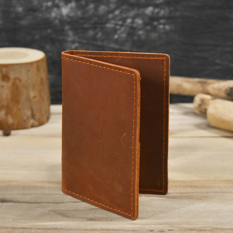 Vintage หนังใบอนุญาตกระเป๋าสตา - Card Case Minimalist บทวิจารณ์และราคา