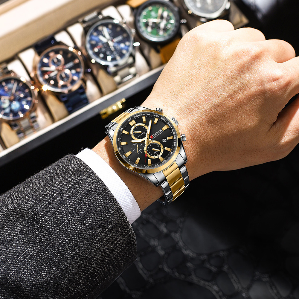 CURREN ลำลองควอตซ์โครโนสปอร์ตน - Men'S Accessories Fashion บทวิจารณ์และราคา