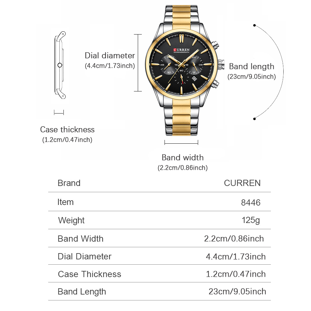 CURREN ลำลองควอตซ์โครโนสปอร์ตน - Men'S Accessories Fashion บทวิจารณ์และราคา