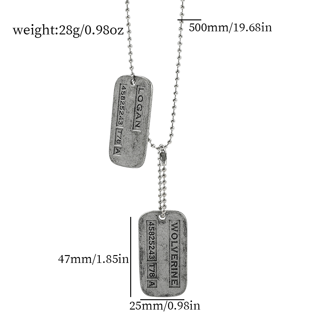 สร้อยคอการ์ดทหาร X-Men Wolveri - Men Accessories Pendant บทวิจารณ์และราคา