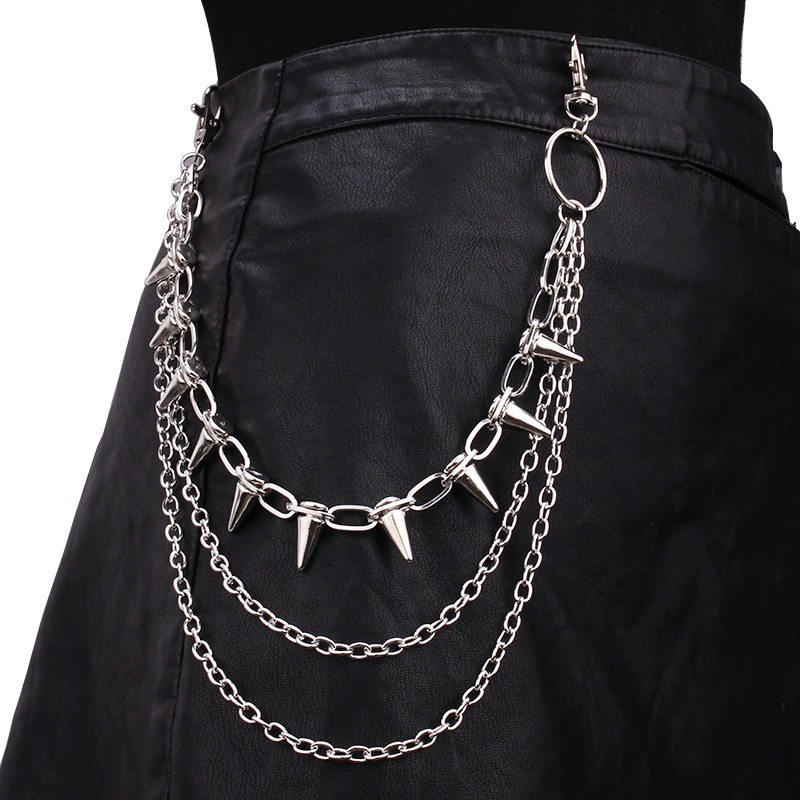โซ่คาดเอวสไตล์ฮิปฮอป พังก์ร็อก - Men'S Accessories For Jeans บทวิจารณ์และราคา