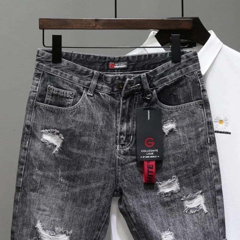กางเกงยีนส์ขาสั้นผู้ชายสีดำเทา - Men'S Accessories For Jeans บทวิจารณ์และราคา