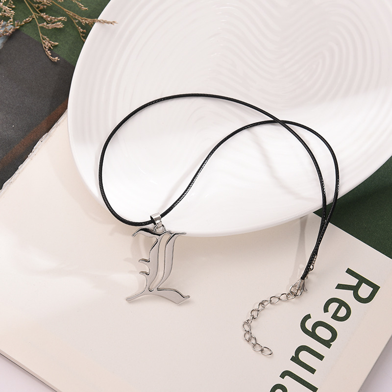 Anime Death Note L โลโก้สร้อยค - Men Accessories Logo บทวิจารณ์และราคา